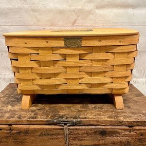 Ivory Soap Commemorative Footed Basket by Peterboro Basket Co.